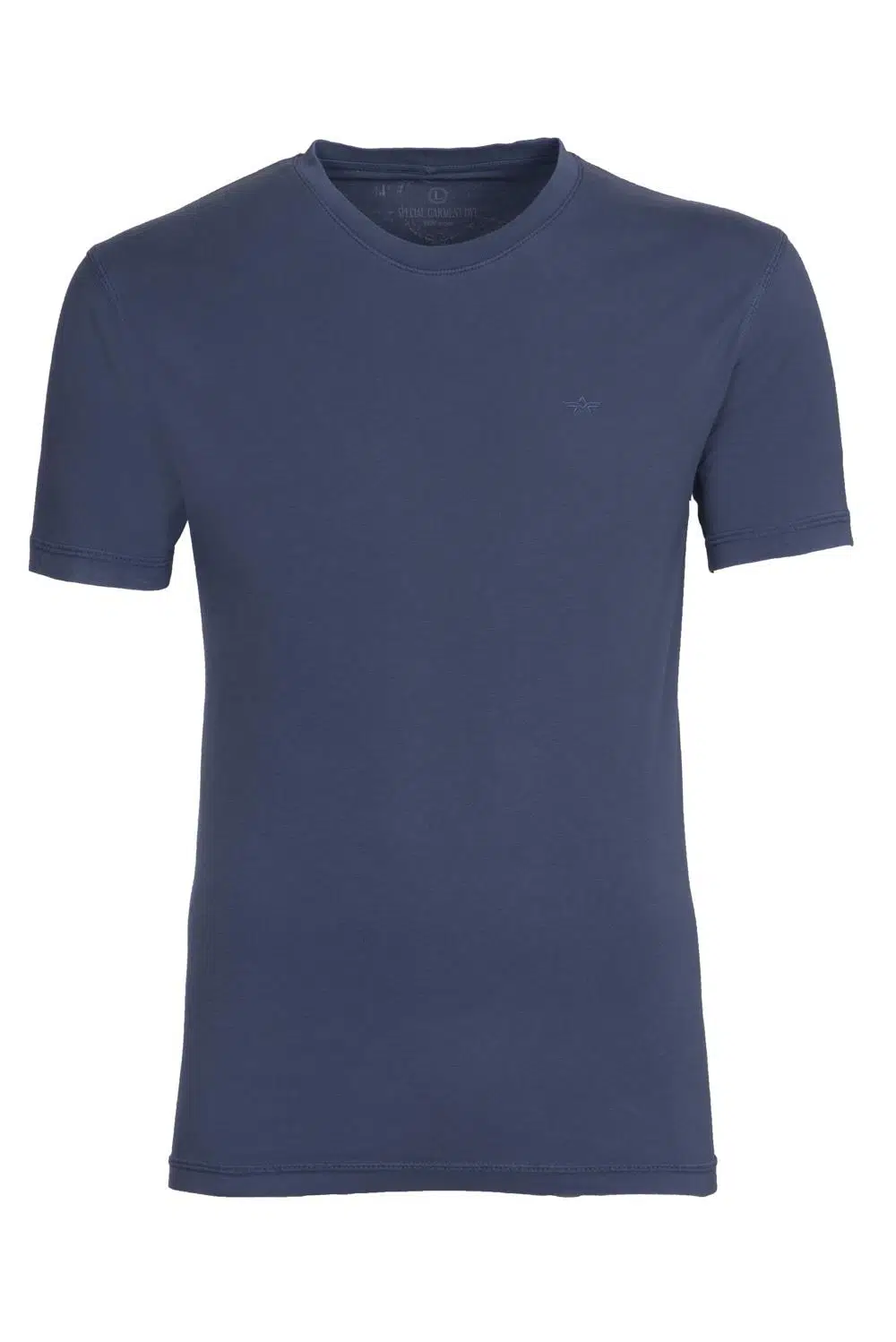 Ar-ma Erkek Bisiklet Yaka Tişört Baskisiz Basic Regular Fit Penye Süprem Y9TOO7480 - Lacivert-L1