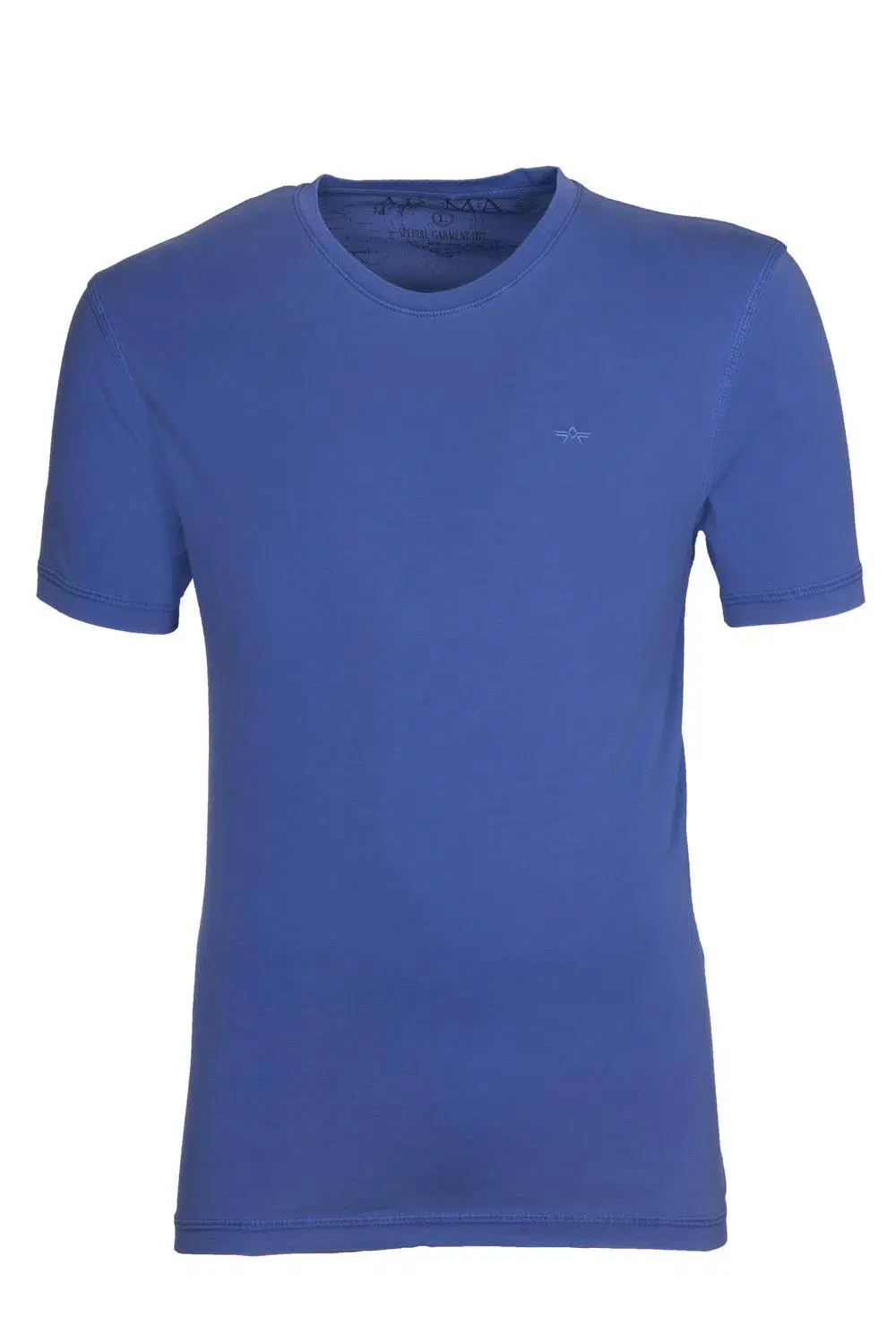 Ar-ma Erkek Bisiklet Yaka Tişört Baskisiz Basic Regular Fit Penye Süprem Y9TOO7480 - Saks Mavisi-SM1