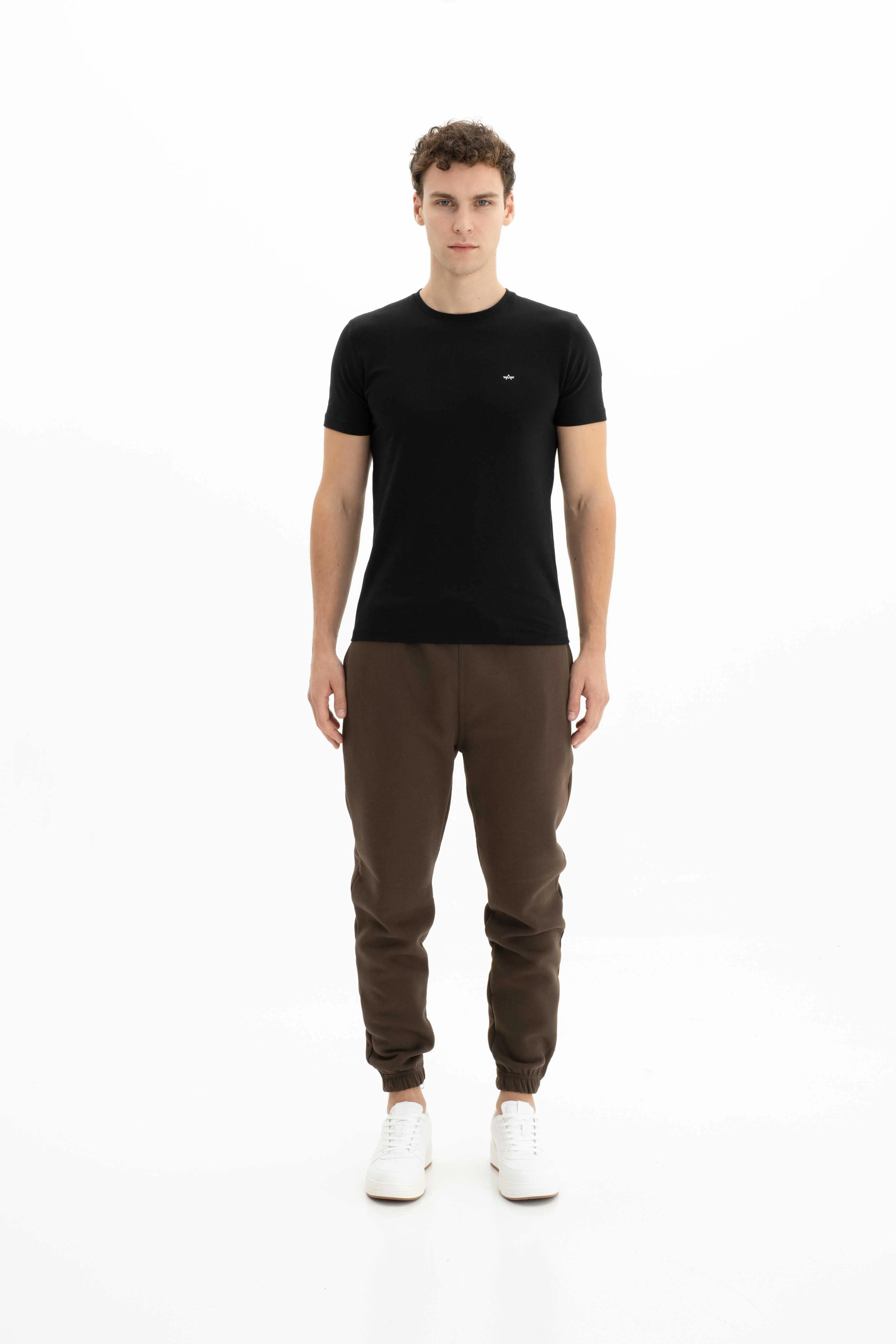 Ar-ma Erkek Eşofman Alti Baskisiz Basic Yandan Fermuarsiz Cepli Arkalar Cepsiz Lastikli Dar Paça Örme Kumaş Relax Fit %70 Pamuk %30 Polyester 30/1 Şardonlu Üç İplik K26174680101 - Kahverengi-K1