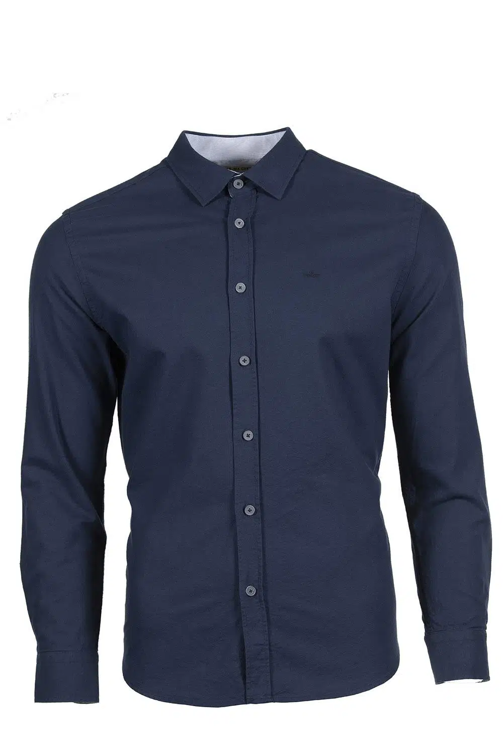 Ar-ma Erkek Gömlek Basic Baskisiz Düğme Kapamali Cepsiz Uzun Kollu Gömlek Dokuma Kumaş Regular Fit %100 Pamuk Oxford Y9GKD1080 - Lacivert-L1