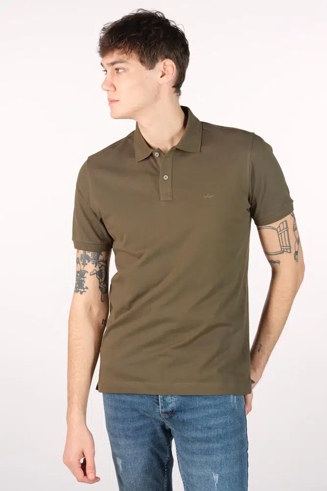 Ar-ma Erkek Polo Yaka Tişört Baskisiz Basic Örme Kumaş Büyük Beden %95 Pamuk %5 Likra 30/1 Tek Toplama Licrali Pike Y22374869601 - Haki-H1