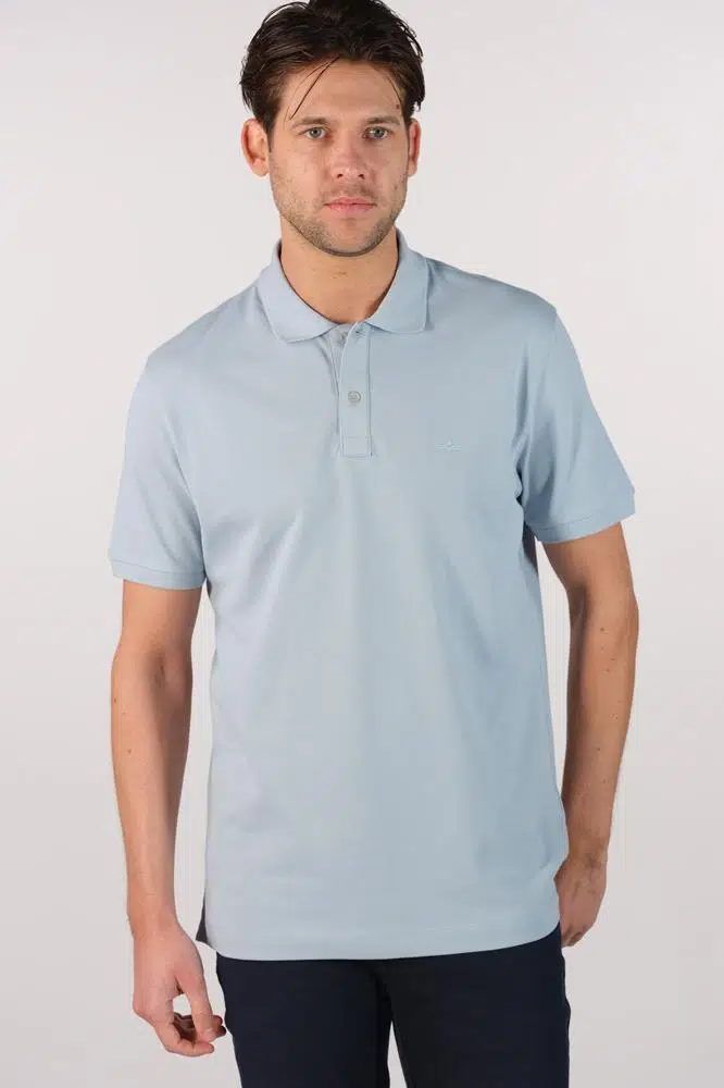Ar-ma Erkek Polo Yaka Tişört Baskisiz Basic Örme Kumaş Büyük Beden %95 Pamuk %5 Likra 30/1 Tek Toplama Licrali Pike Y22374869601 - Mavi-M1