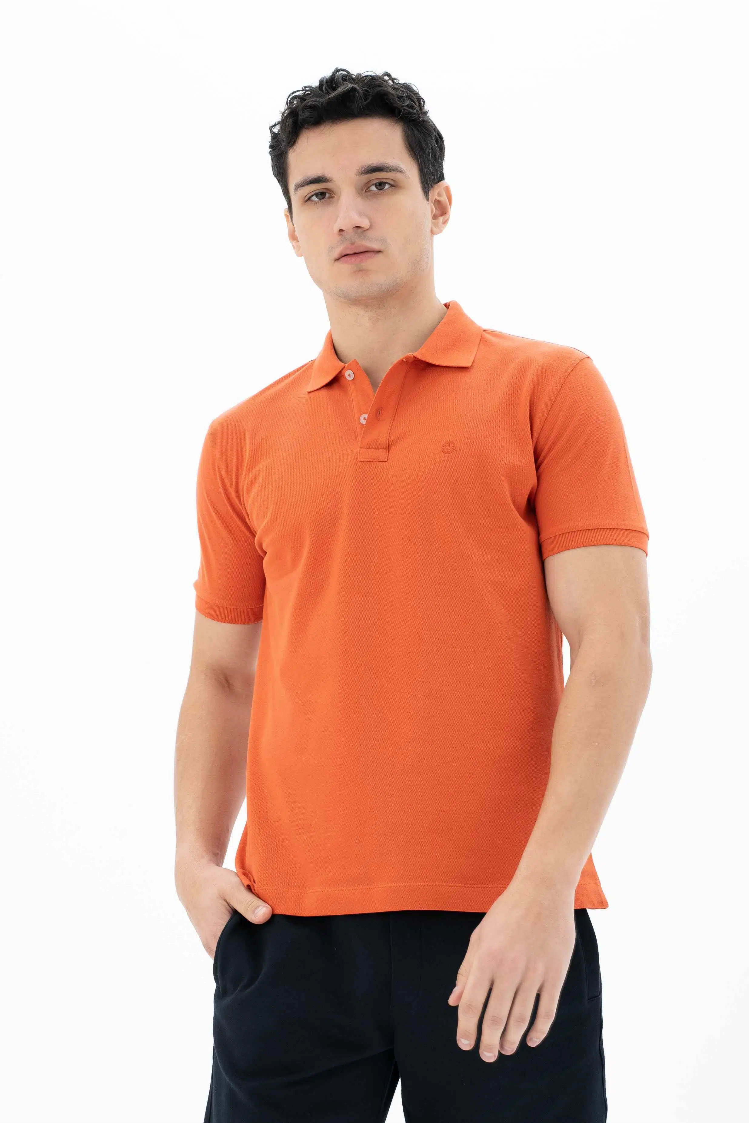 Ar-ma Erkek Polo Yaka Tişört Baskisiz Basic Örme Kumaş Büyük Beden %95 Pamuk %5 Likra 30/1 Tek Toplama Licrali Pike Y25374866801 - Pembe-P4