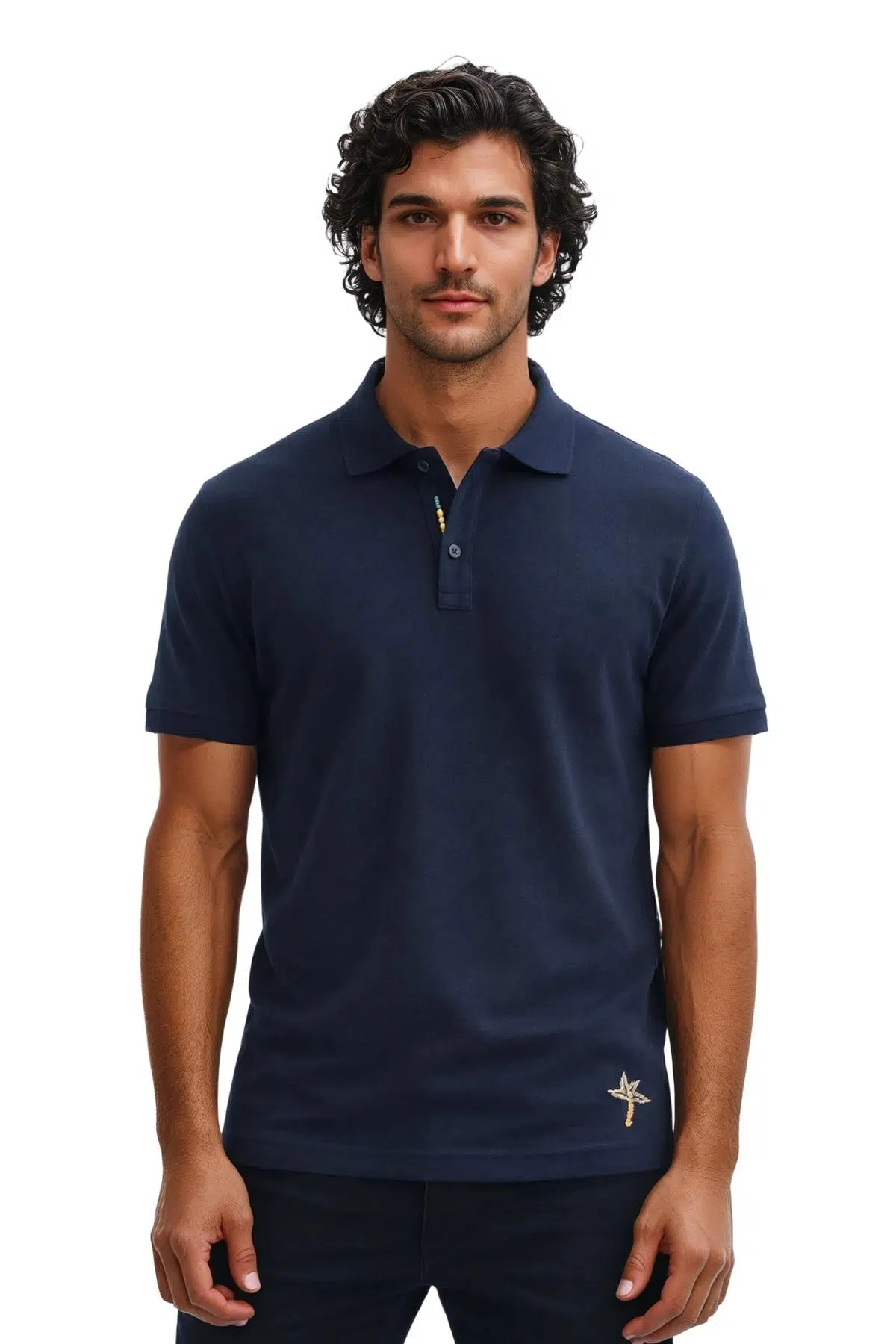 Ar-ma Erkek Polo Yaka Tişört Baskisiz Basic Örme Kumaş Regular Fit %100 Pamuk 30/1 Çift Toplama Penye Pike Y31374358202 - Lacivert-L1
