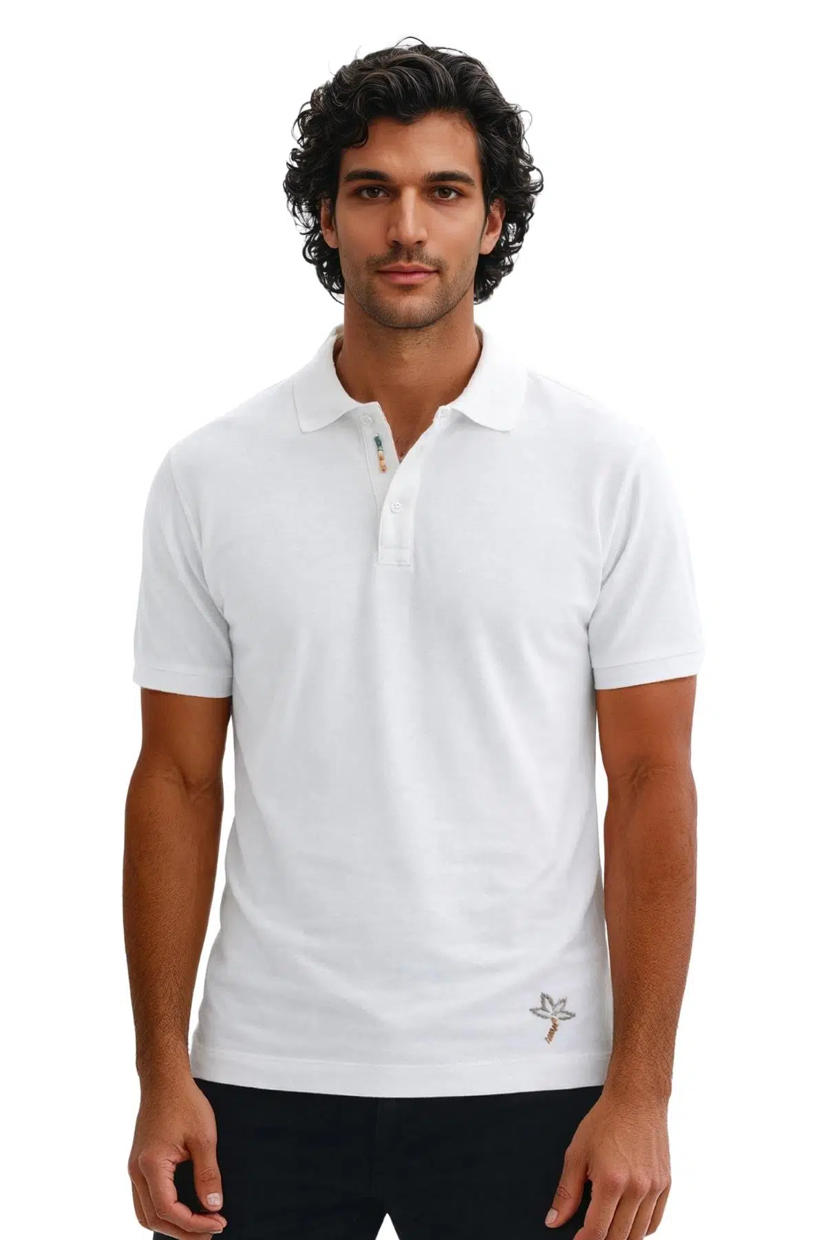 Ar-ma Erkek Polo Yaka Tişört Baskisiz Basic Örme Kumaş Regular Fit %100 Pamuk 30/1 Çift Toplama Penye Pike Y31374358202 - Beyaz-B1