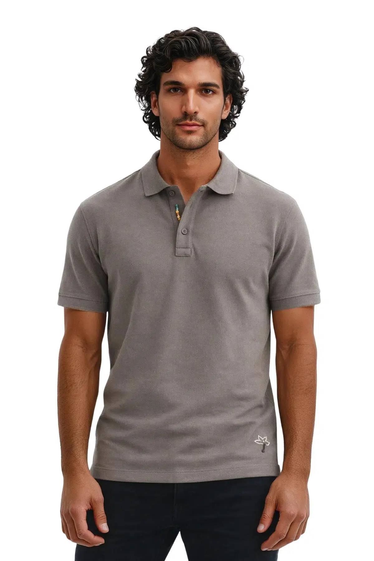 Ar-ma Erkek Polo Yaka Tişört Baskisiz Basic Örme Kumaş Regular Fit %100 Pamuk 30/1 Çift Toplama Penye Pike Y31374358202 - Vizon-V1