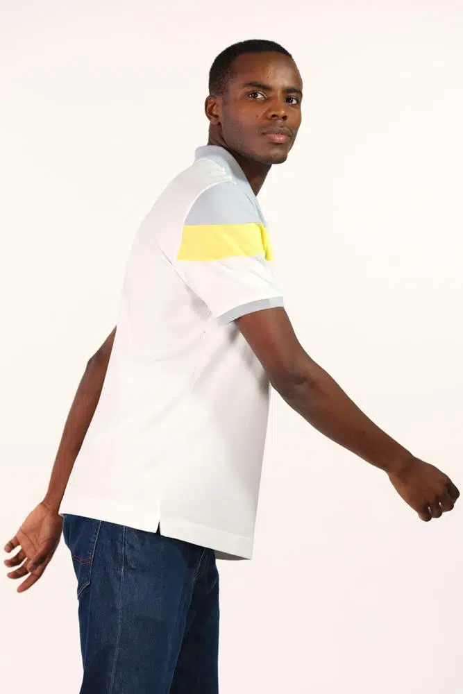 Ar-ma Erkek Polo Yaka Tişört Baskisiz Basic Regular Fit Tek Toplama Licrali Pike Y22374300001 - Beyaz-B1