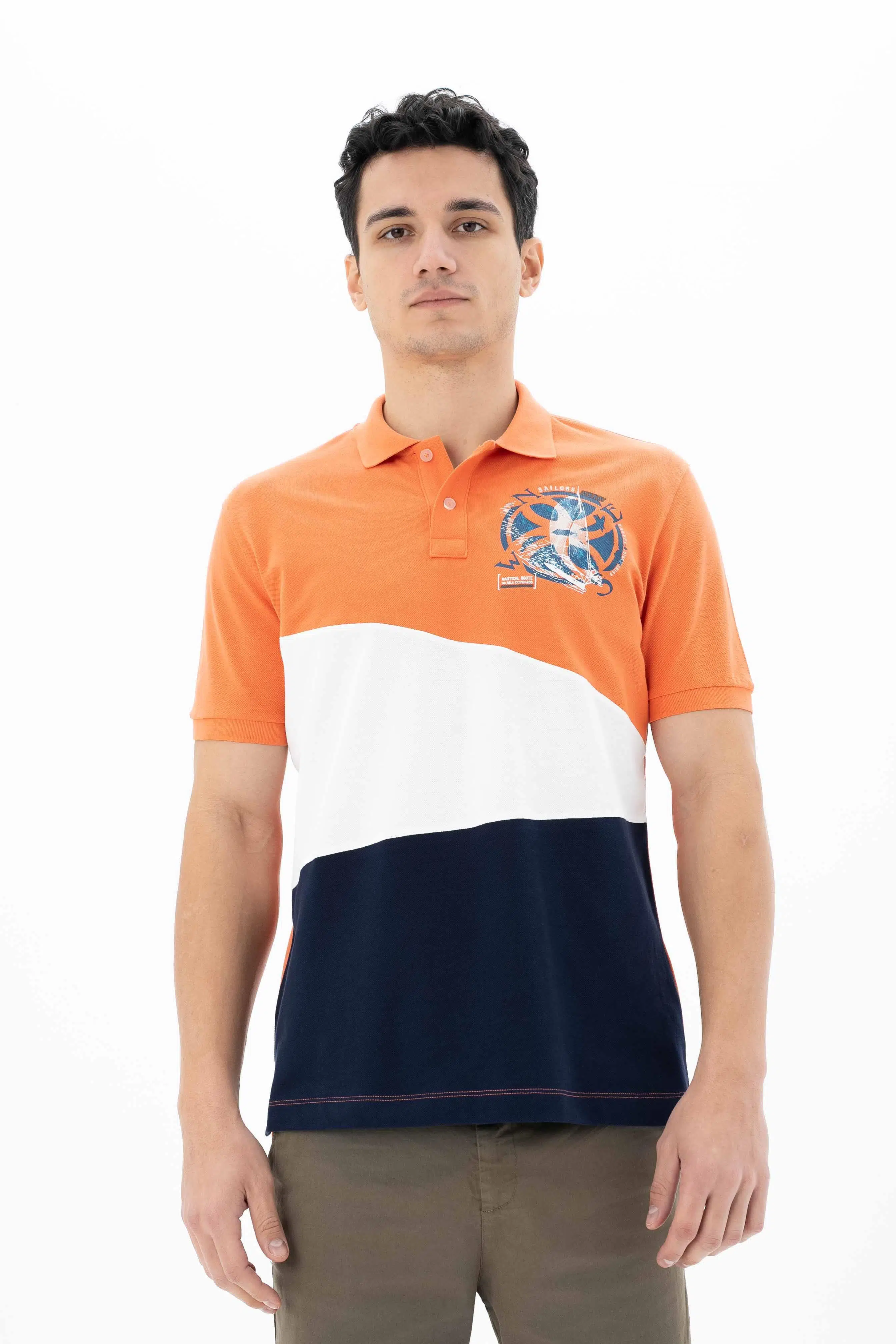 Ar-ma Erkek Polo Yaka Tişört Resim Baskili Örme Kumaş Regular Fit %100 Pamuk 30/1 Çift Toplama Penye Pike Y25374351001 - Pembe-P2