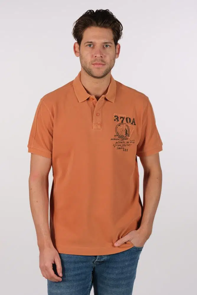 Ar-ma Erkek Polo Yaka Tişört Yazi Baskili Örme Kumaş Regular Fit %100 Pamuk 30/1 Çift Toplama Penye Pike Y22374375601 - Pembe-P4