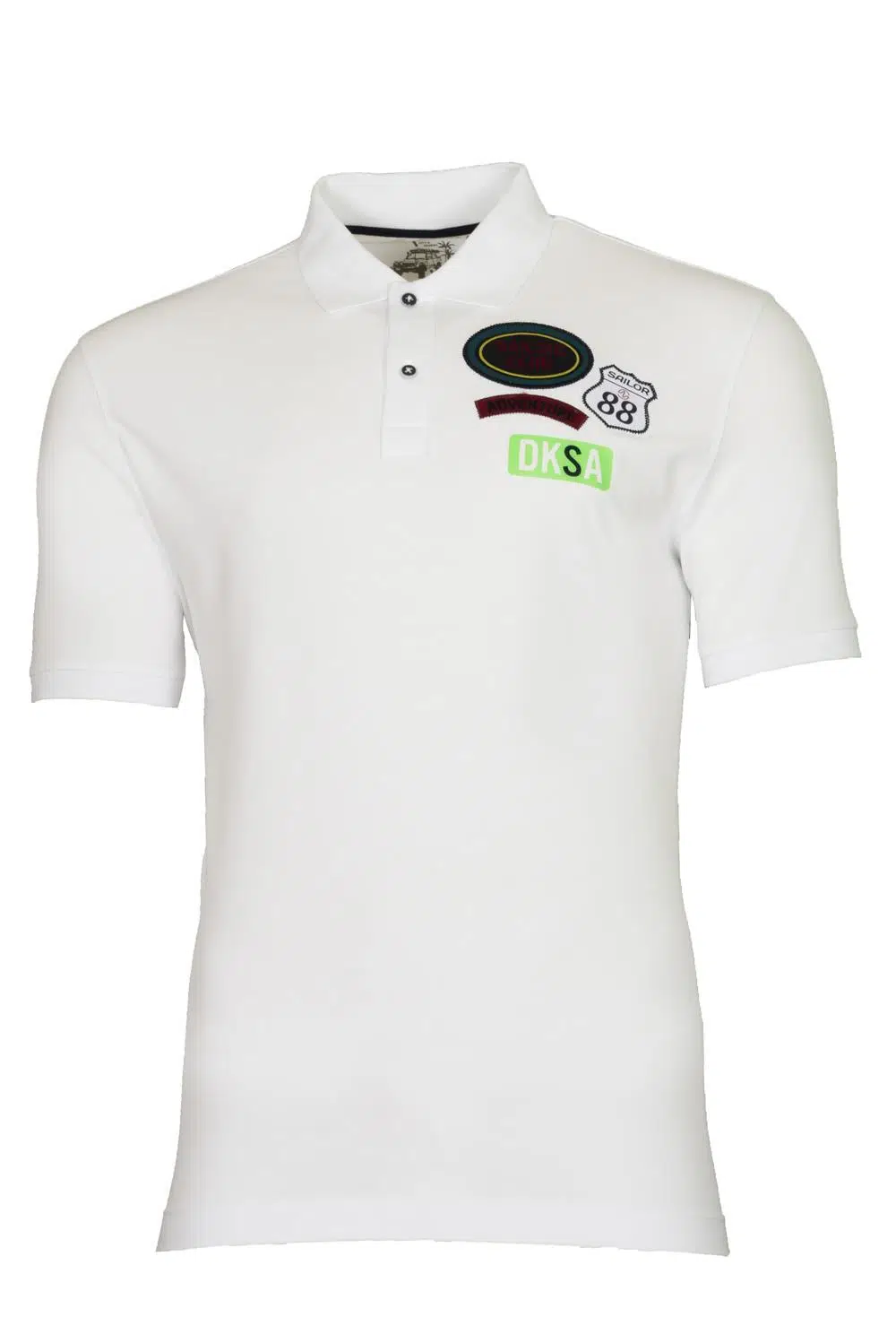 Ar-ma Erkek Polo Yaka Tişört Yazi Baskili Örme Kumaş Regular Fit %95 Pamuk %5 Likra 30/1 Tek Toplama Licrali Pike Y21374271401 - Beyaz-B1