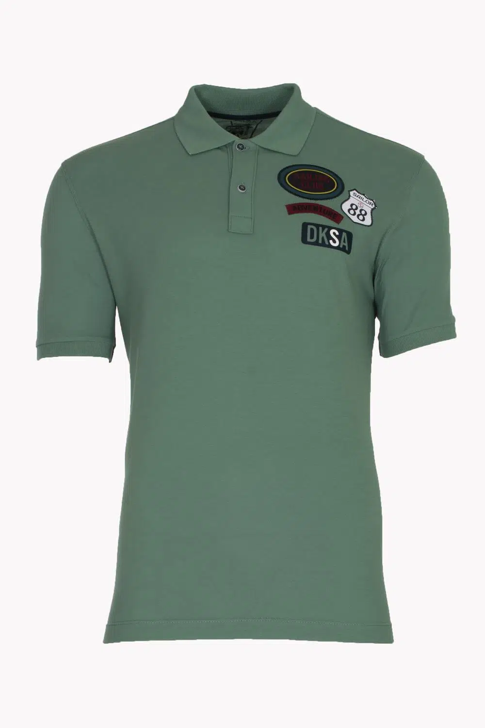 Ar-ma Erkek Polo Yaka Tişört Yazi Baskili Örme Kumaş Regular Fit %95 Pamuk %5 Likra 30/1 Tek Toplama Licrali Pike Y21374271401 - Yeşil-Y1