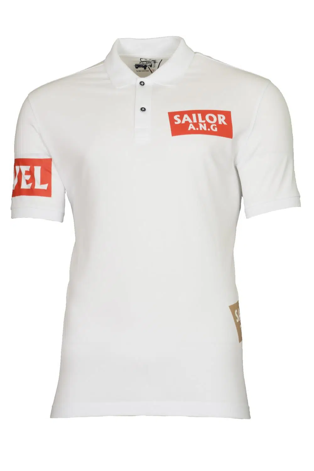 Ar-ma Erkek Polo Yaka Tişört Yazi Baskili Örme Kumaş Regular Fit %95 Pamuk %5 Likra 30/1 Tek Toplama Licrali Pike Y21374271601 - Beyaz-B1