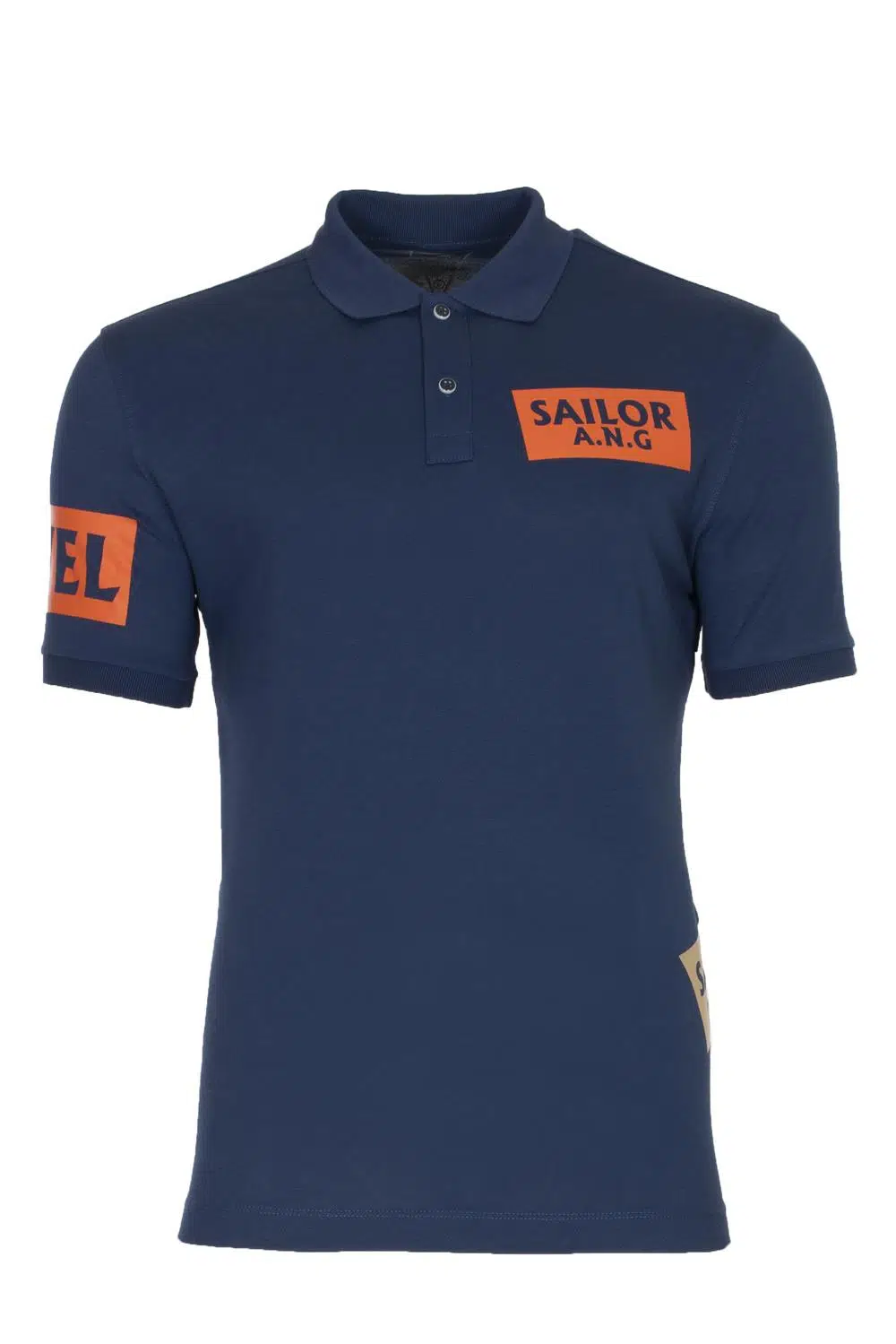 Ar-ma Erkek Polo Yaka Tişört Yazi Baskili Örme Kumaş Regular Fit %95 Pamuk %5 Likra 30/1 Tek Toplama Licrali Pike Y21374271601 - İndigo-İ1