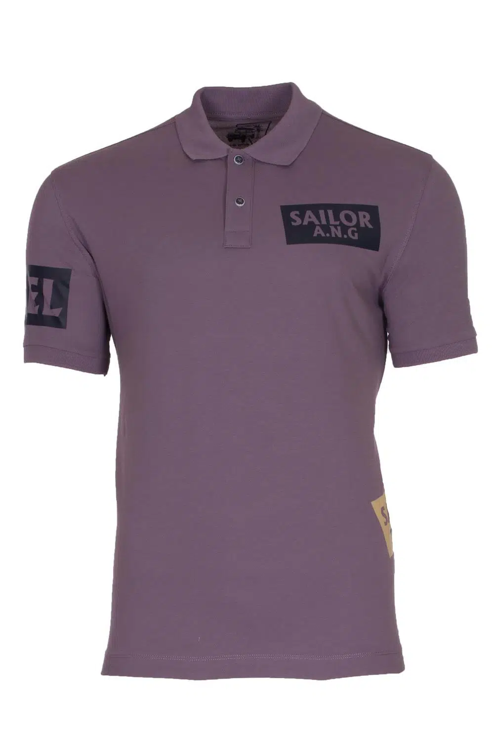 Ar-ma Erkek Polo Yaka Tişört Yazi Baskili Örme Kumaş Regular Fit %95 Pamuk %5 Likra 30/1 Tek Toplama Licrali Pike Y21374271601 - Mor-M1