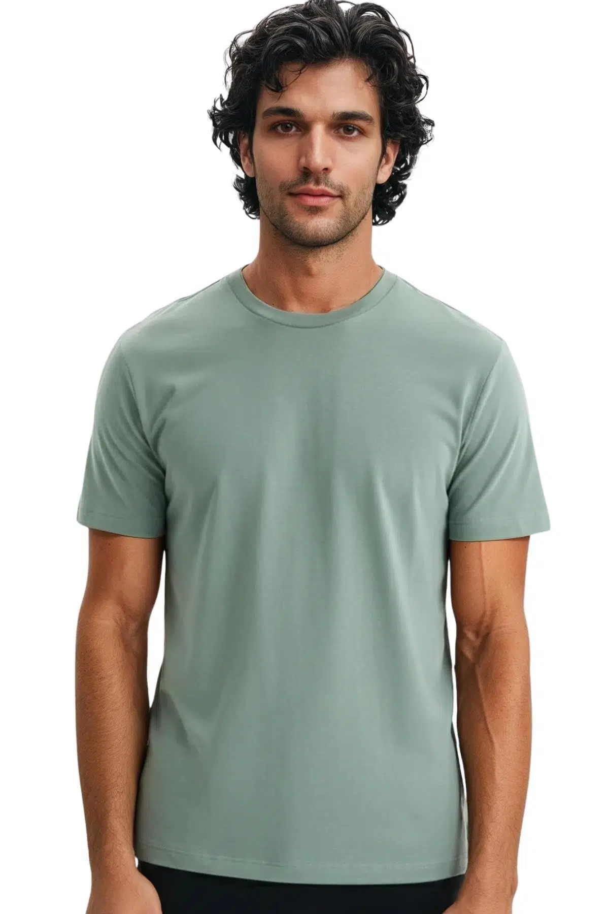 Ar-ma Erkek Bisiklet Yaka Tişört Regular Fit %100 Pamuk Süprem Basic Baskısız Y31344408002 - Yeşil-Y2