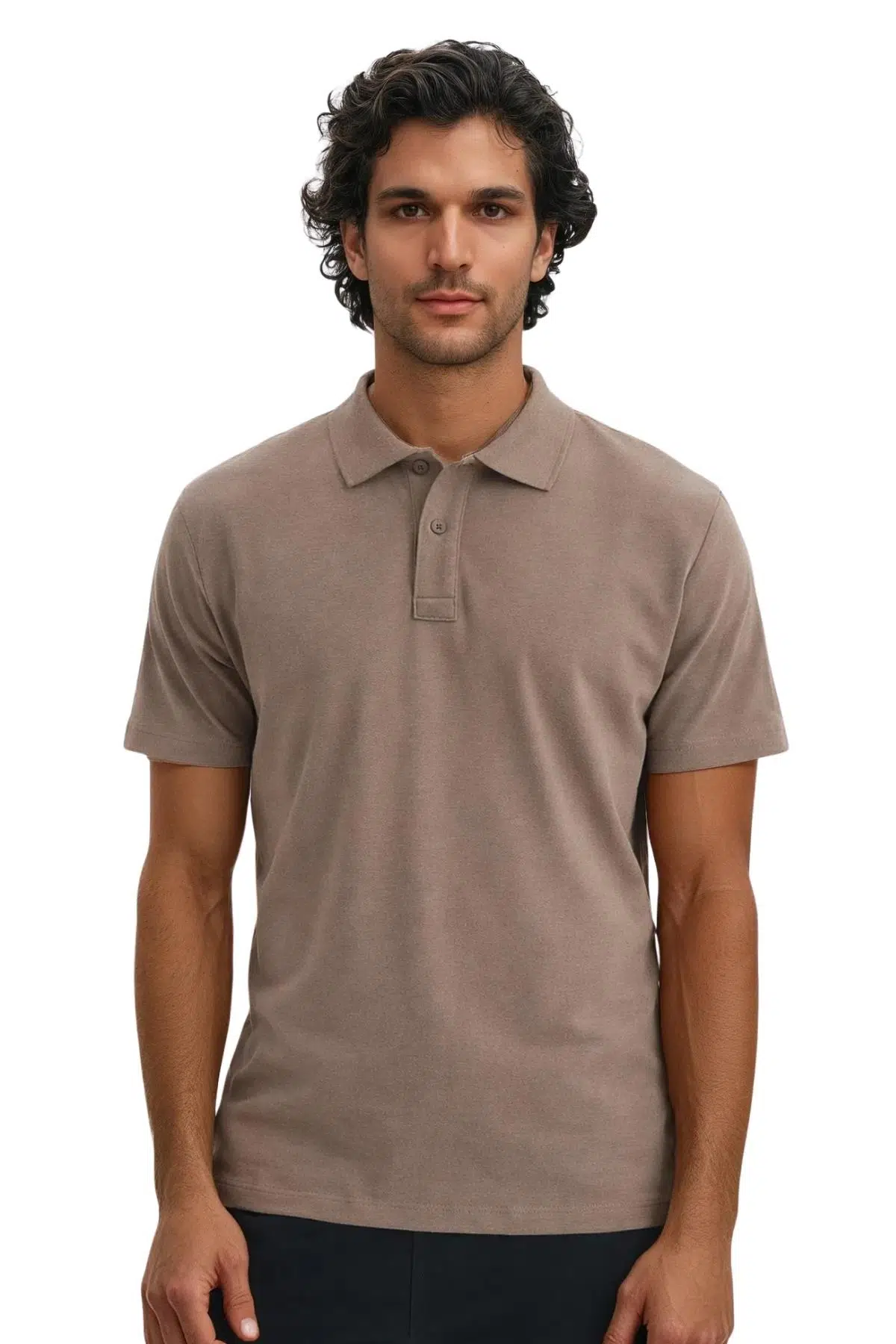 Arma Erkek Regular Fit Basic % 100 Pamuk Pike Polo Yaka Tişört Y29374354502 - Vizon-V1